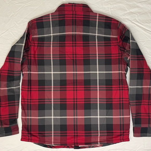 The North Face Men's Campshire Sherpa Fleece Lined Shirt Flannel Red Black Plaid - Picture 8 of 9